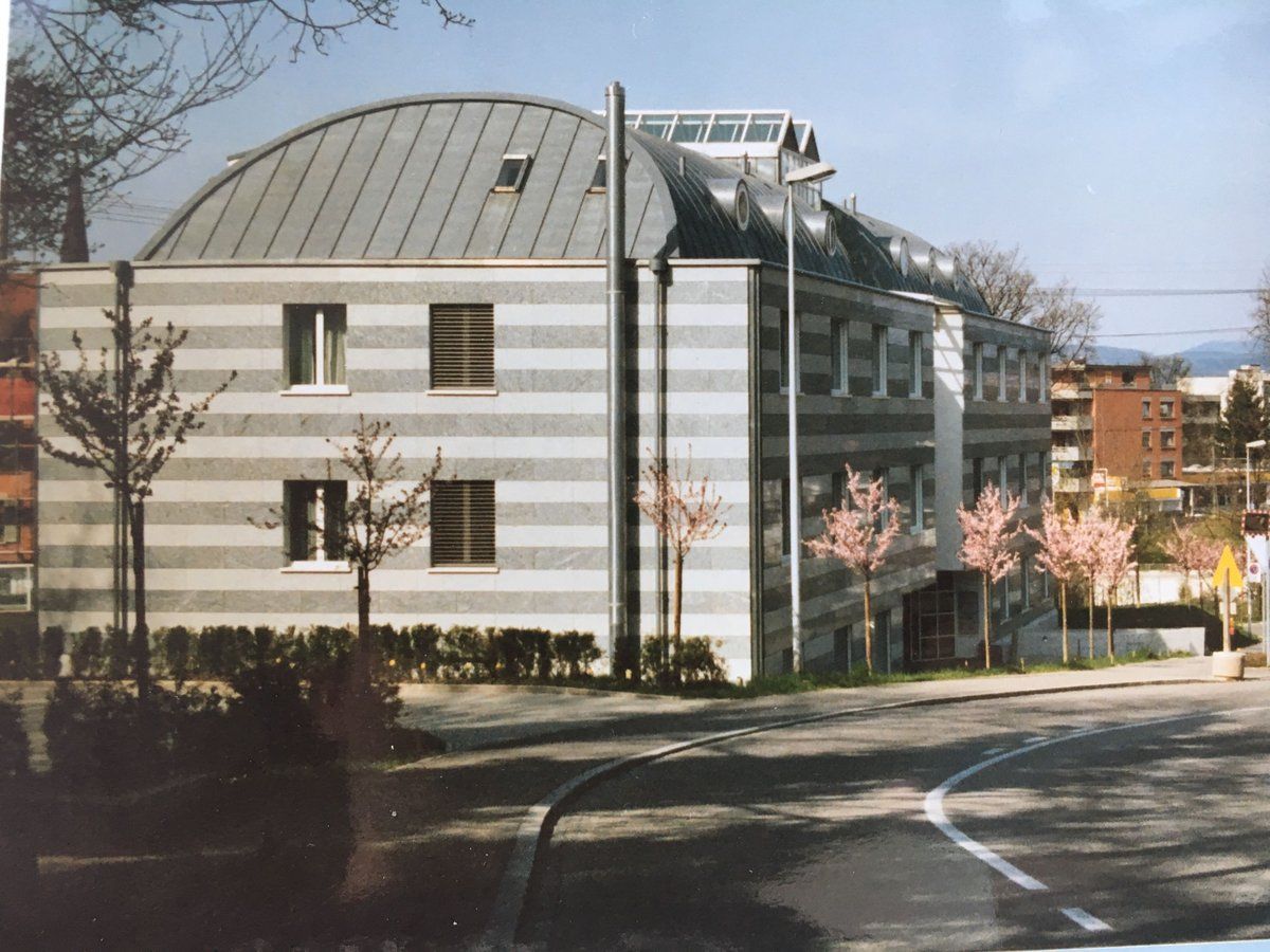 Das fertiggestellte Aerztehaus am Stadtweg