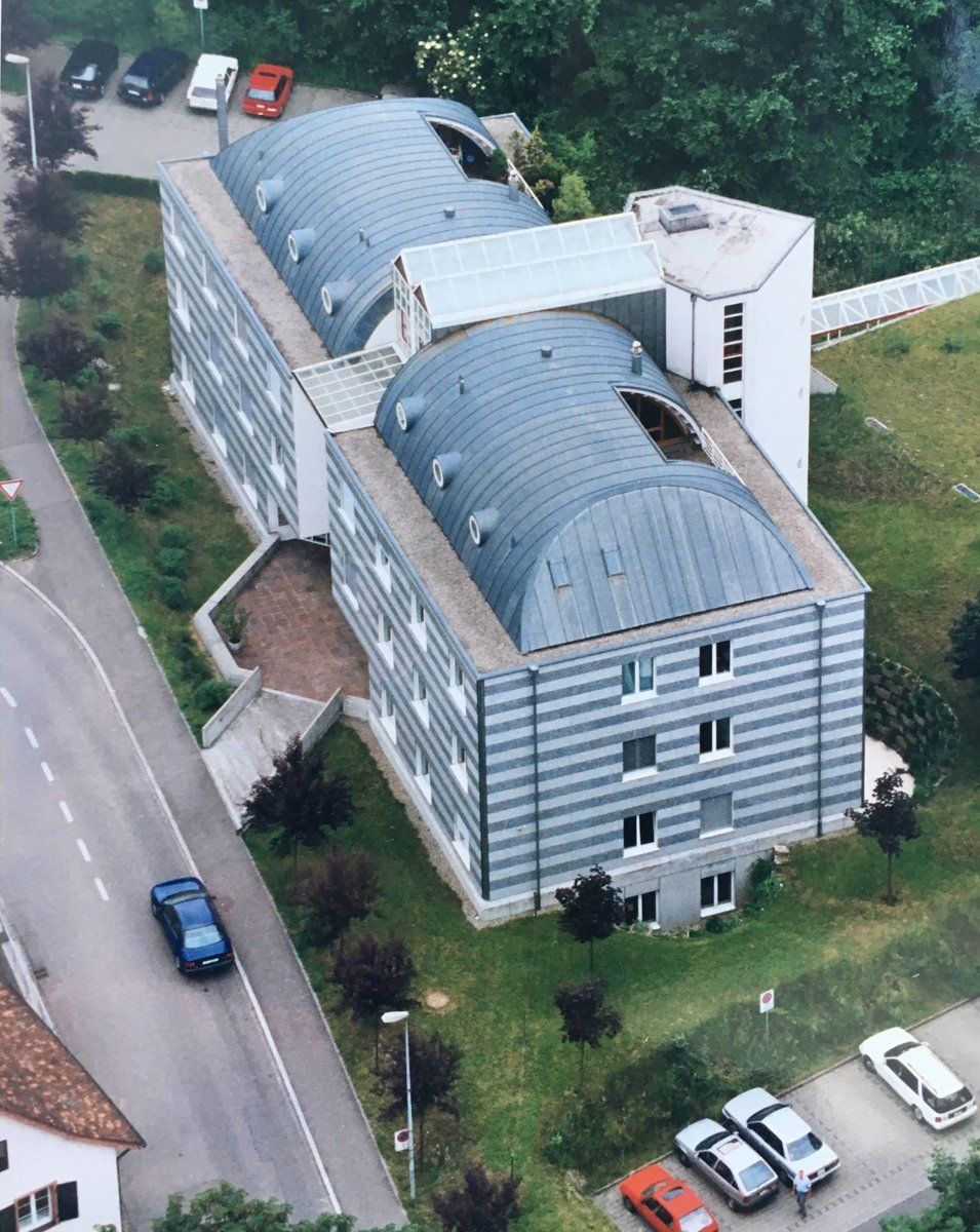 Luftaufnahme des Aerztehauses am Stadtweg